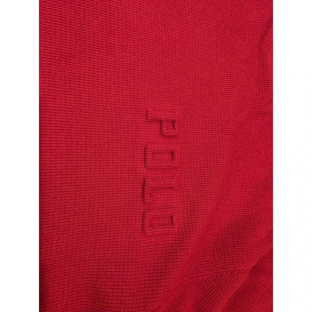 Polo Ralph Lauren Crewneck Logo Waffle-Knit Sleep Shirt, Red, Sz XL